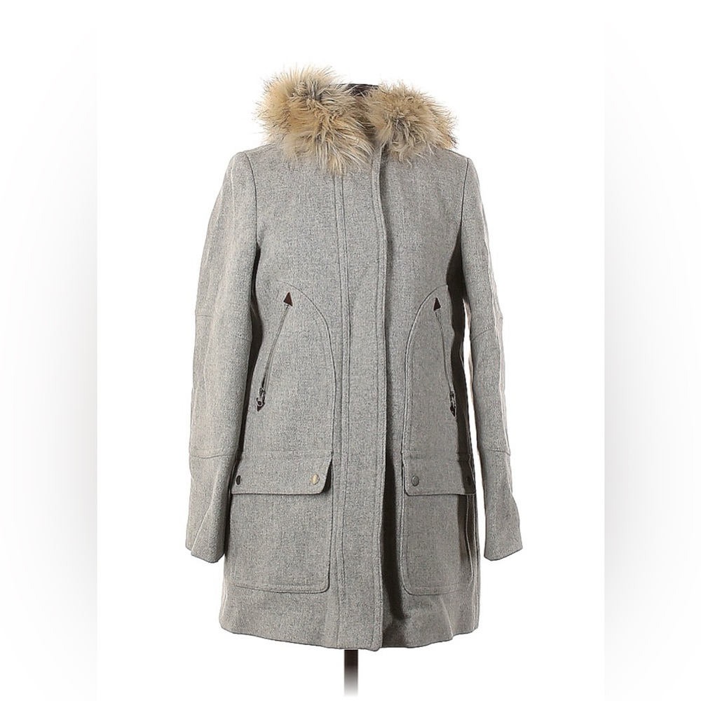 J Crew Italian Wool Parka EUC